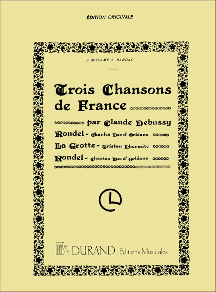 3 Chansons De France Mezzo-Piano